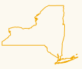 Yellow outlined NY logo